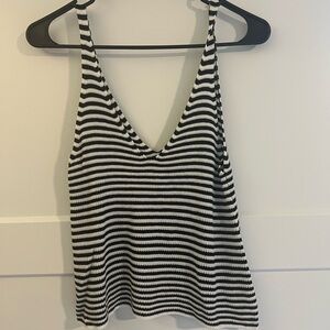Forever 21 Black and White Striped Camisole